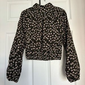 Zara floral blouse
